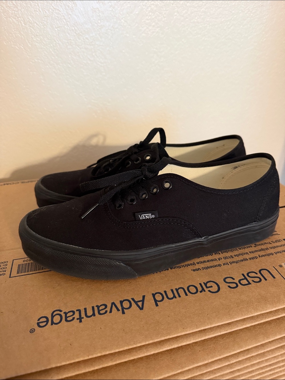 Vans Authentic Classic Low-Top Canvas Sneakers Shoes in Black 9 M / 10.5 W